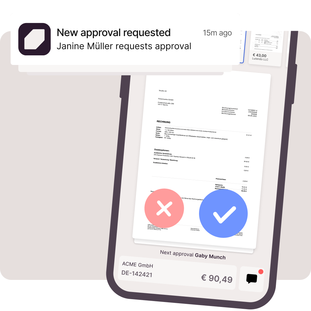 Re-design of the incoming invoice approval at METRONOM