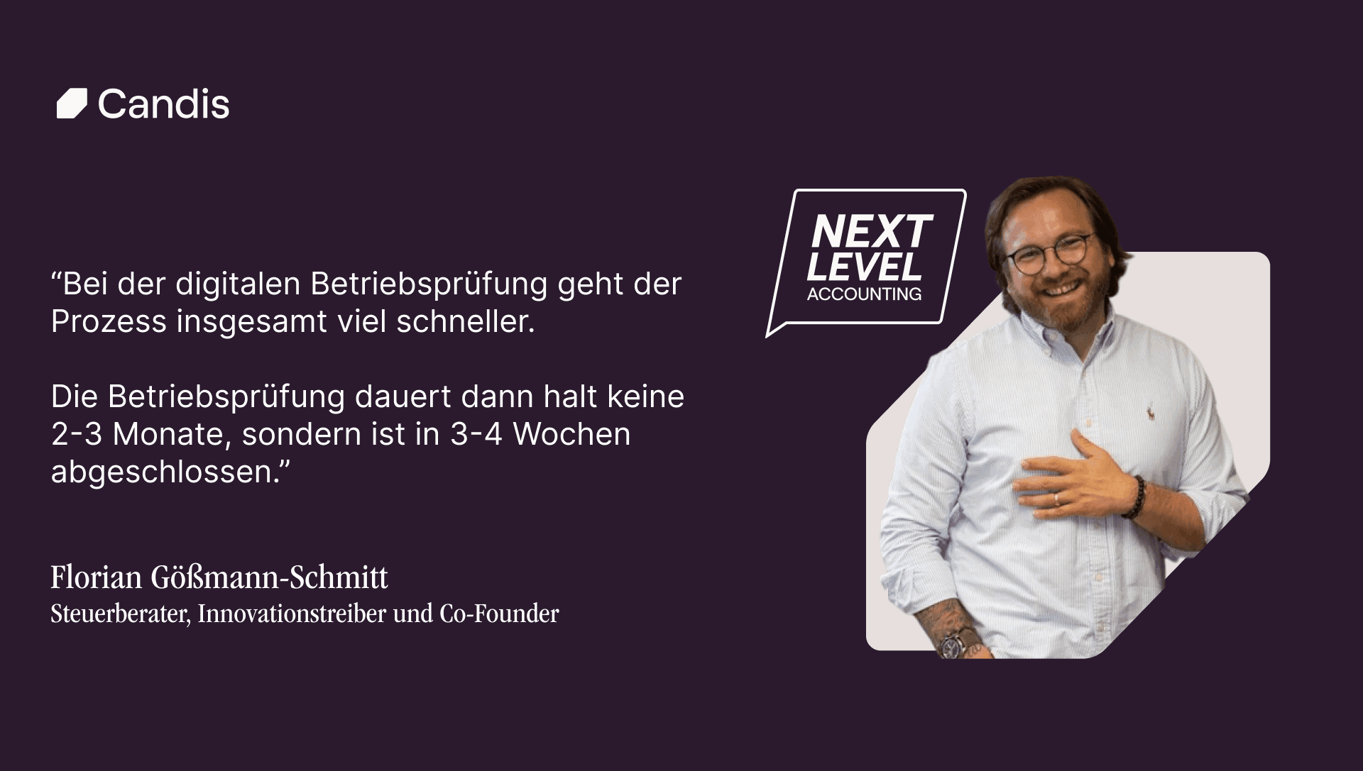 Die digitale Betriebsprüfung beschleunigt den Prozess.