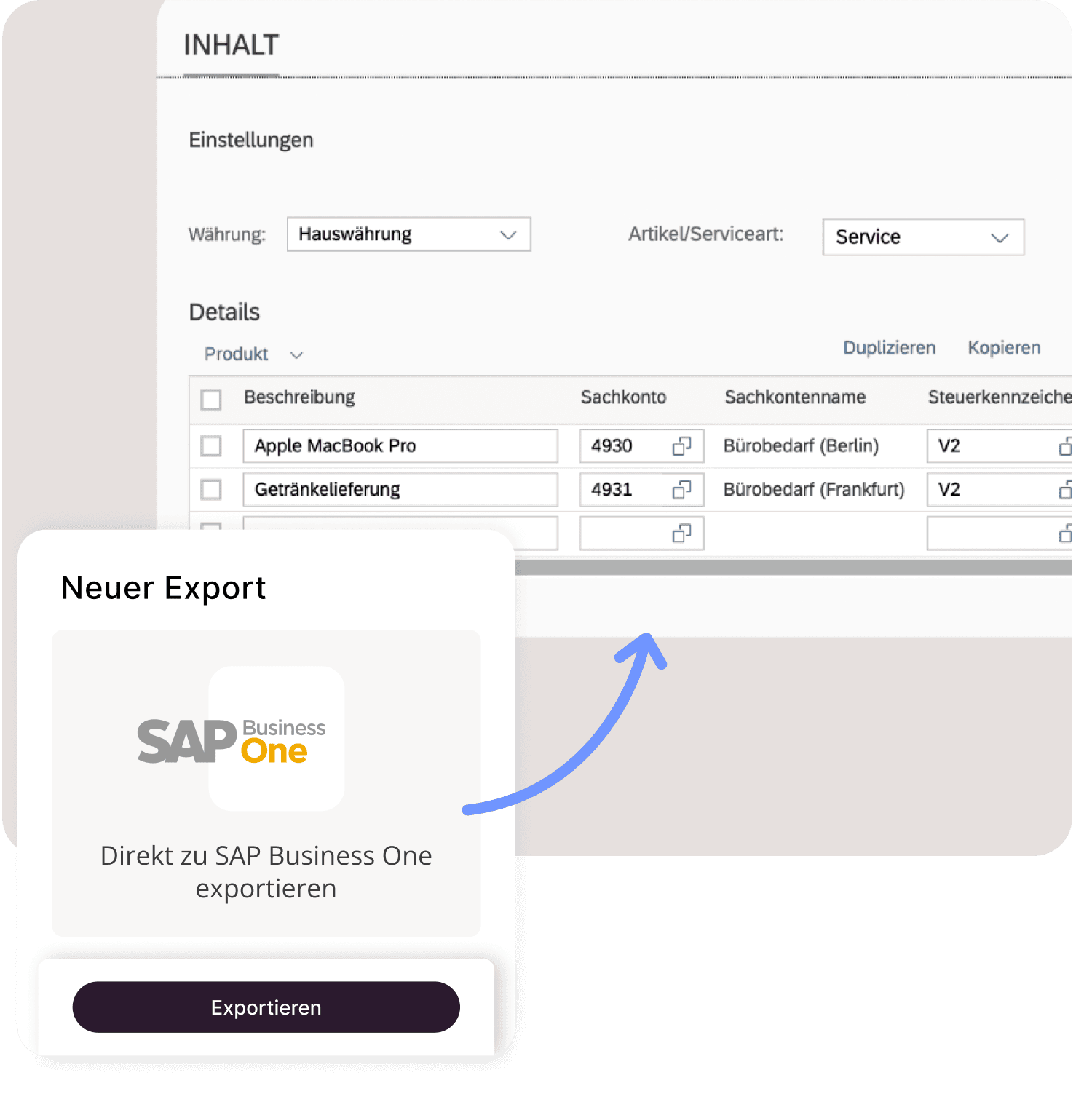 Automatische Erfassung der Belegdaten in der SAP B1