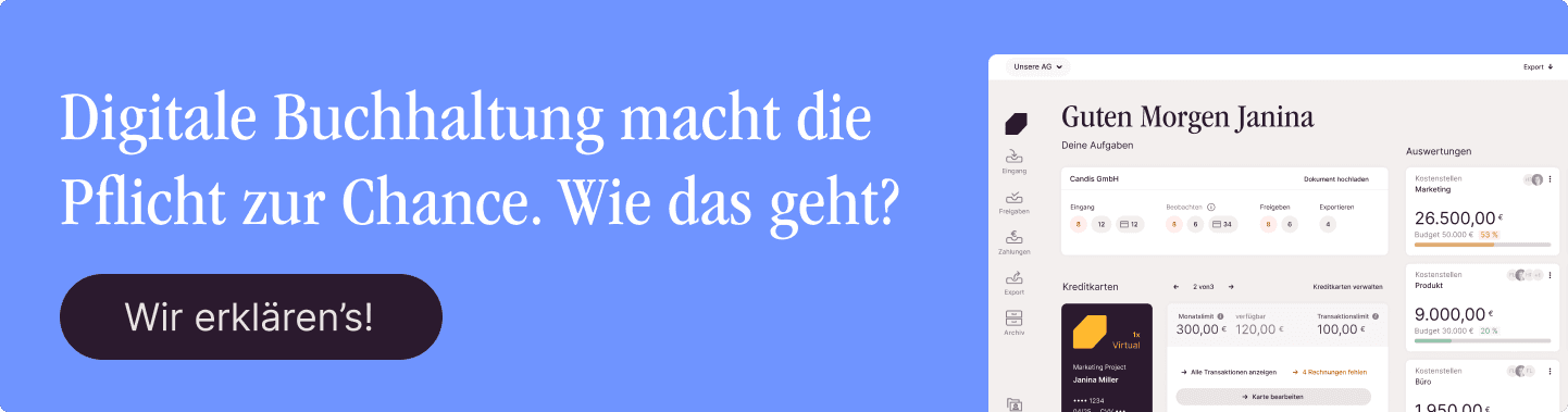 Digitale Buchhaltung macht die Pflicht zur Chance