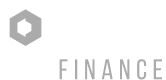Logo von Coco Finance mit grauem Sechseck und dem Schriftzug „FINANCE“.