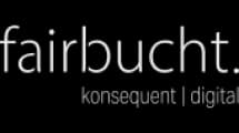Logo von fairbucht mit dem Claim „konsequent | digital“