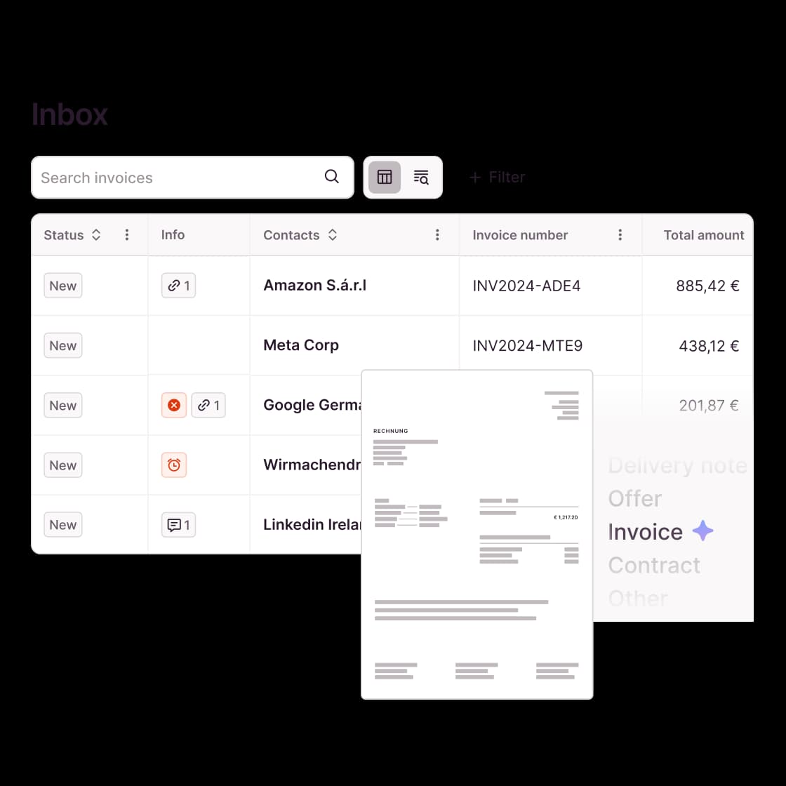 Invoice Data Capture