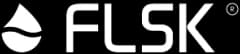 White FLSK logo for FLSK Products GmbH