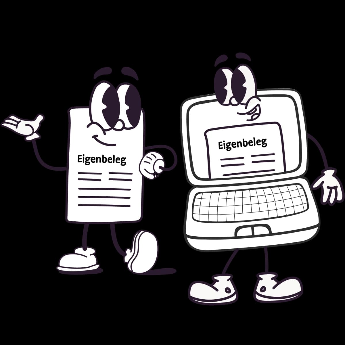 Blog header Eigenbeleg Vorlage