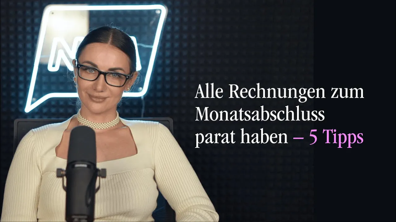 Thumbnail: 5 Tipps, um alle Rechnungen bereit für den Monatsabschluss zu haben