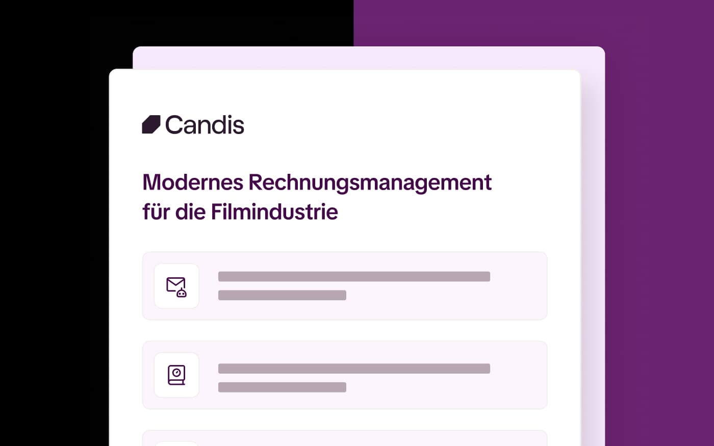 Candis-Infopack „Modernes Rechnungsmanagement für die Filmindustrie“