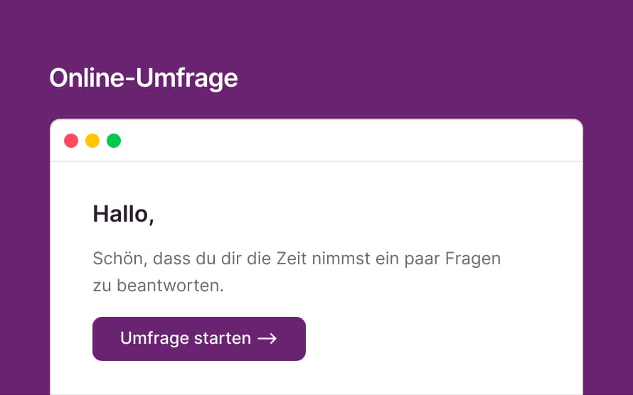 Screenshot einer Candis Online-Umfrage