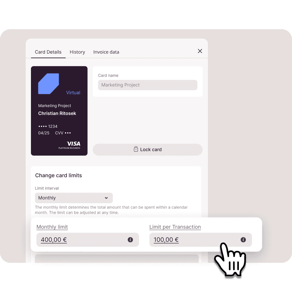 Neue CANDIS Kreditkarten anfordern