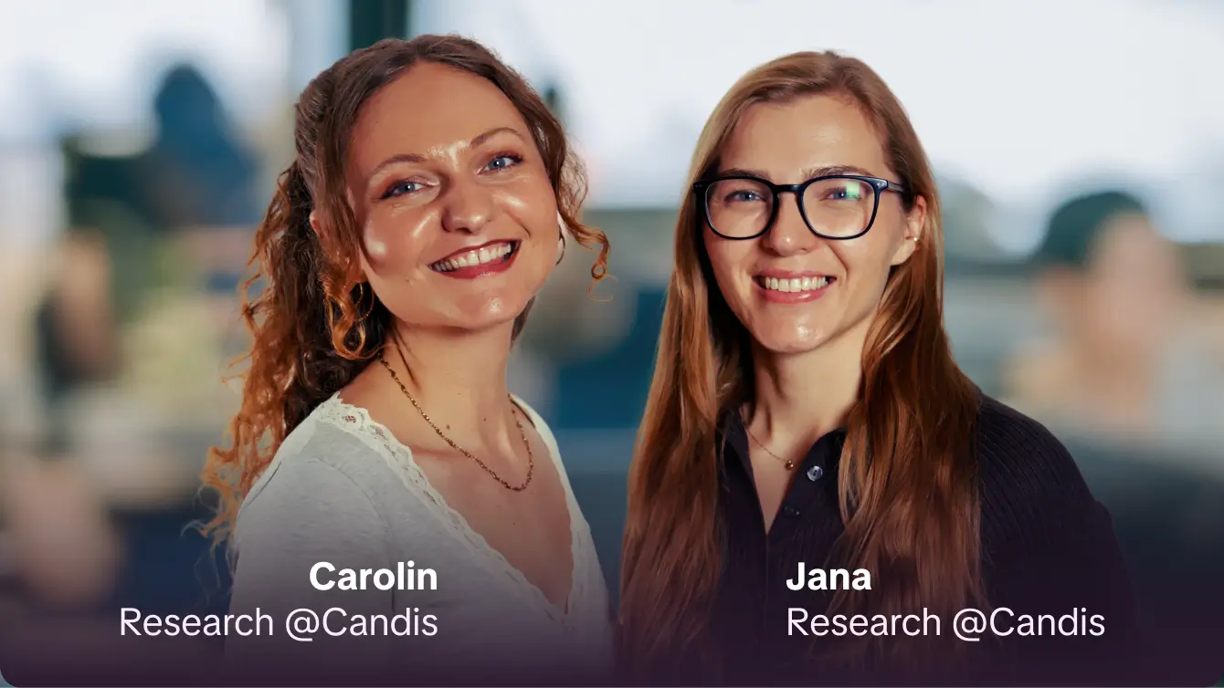 Jana und Carolin aus dem Research-Team von Candis