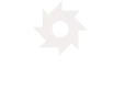 Weißes Sunbelt Rentals-Logo mit stilisiertem Sonnen-Symbol