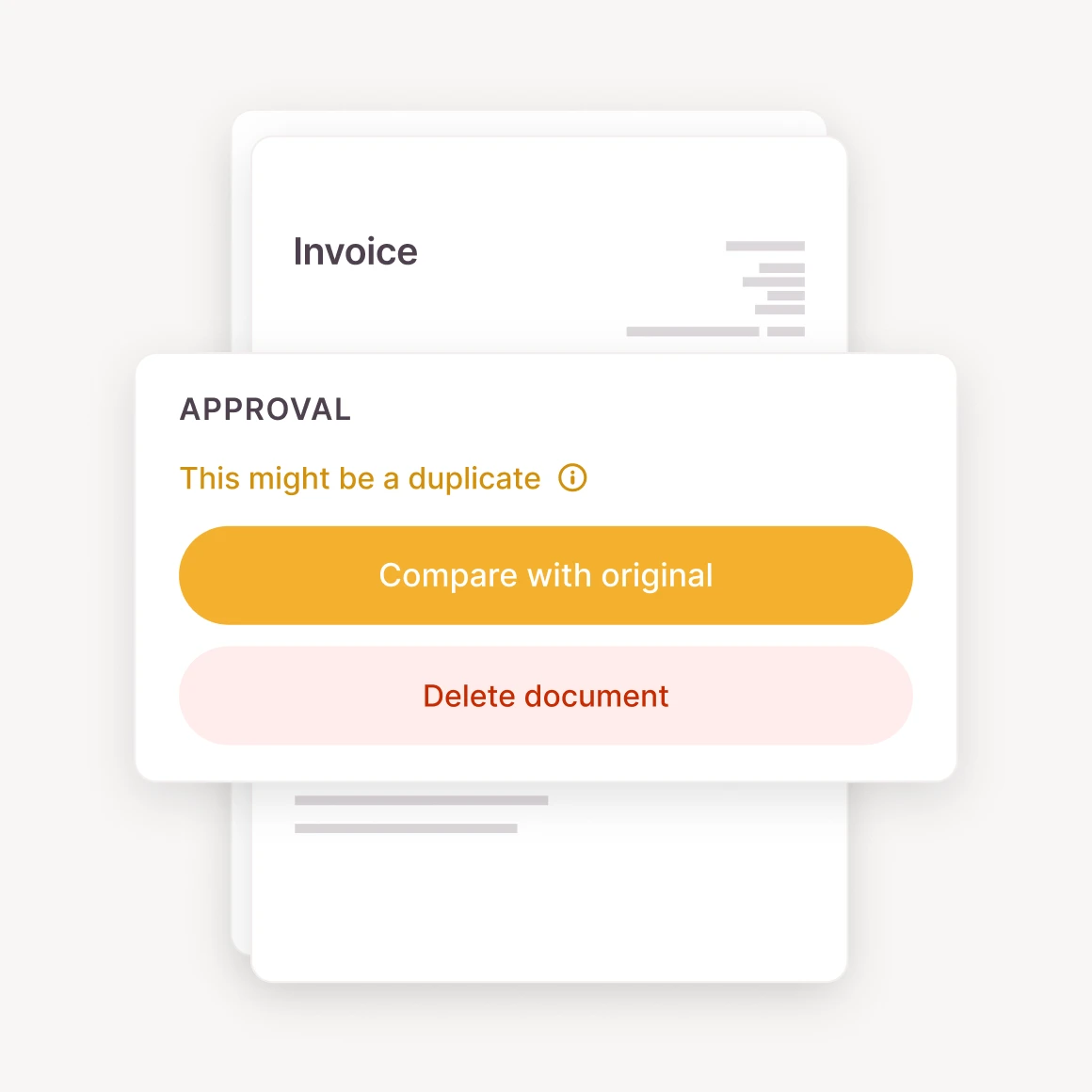 Hinweis auf mögliche Duplikate