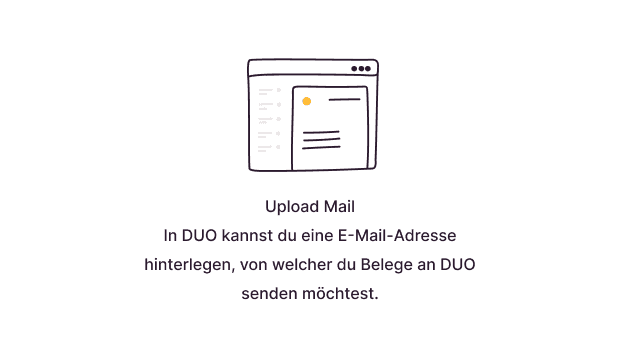 Rechnungen nach DATEV Unternehmen hochladen: Upload Mail